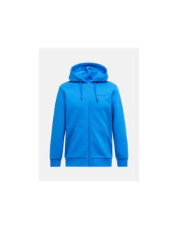 Bluza męska peak performance m original small logo zip hood kolor niebieski