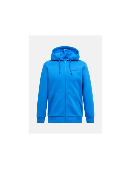 Bluza męska peak performance m original small logo zip hood kolor niebieski
