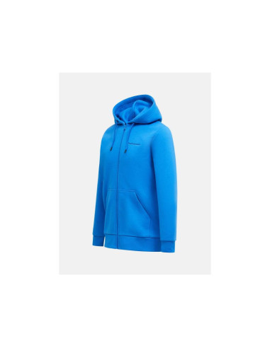 Bluza męska peak performance m original small logo zip hood kolor niebieski