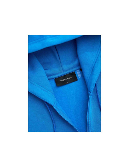 Bluza męska peak performance m original small logo zip hood kolor niebieski