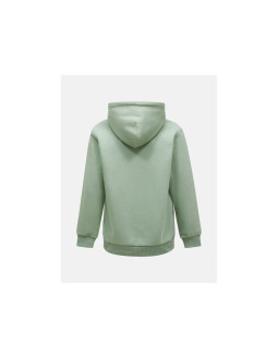 Bluza męska peak performance m original small logo zip hood kolor zielony 2