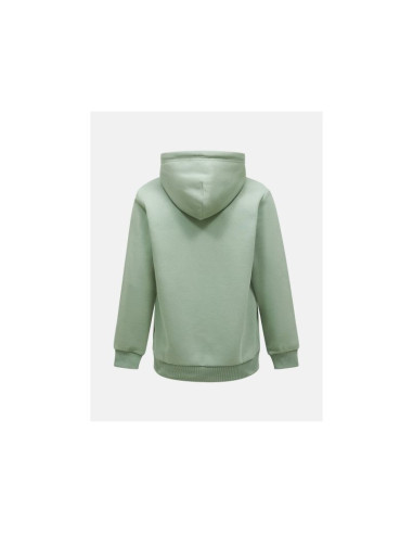Bluza męska peak performance m original small logo zip hood kolor zielony