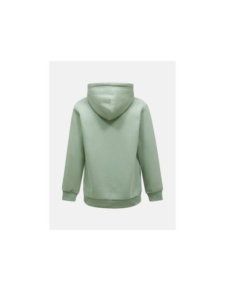 Bluza męska peak performance m original small logo zip hood kolor zielony