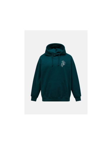 Bluza męska peak performance m terry graphic hood kolor zielony