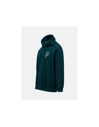 Bluza męska peak performance m terry graphic hood kolor zielony