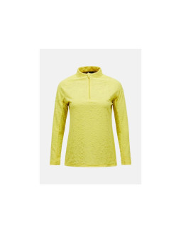 Bluza damska peak performance w discover midlayer kolor żółty