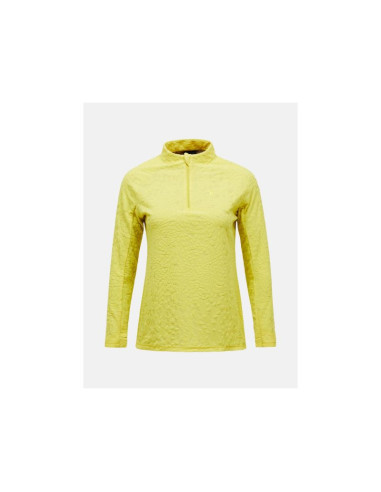 Bluza damska peak performance w discover midlayer kolor żółty