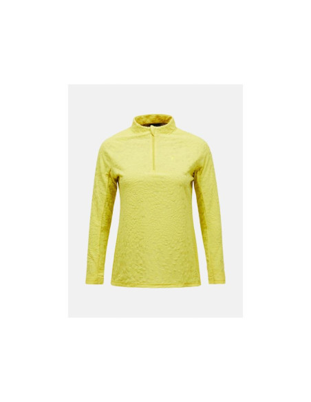Bluza damska peak performance w discover midlayer kolor żółty