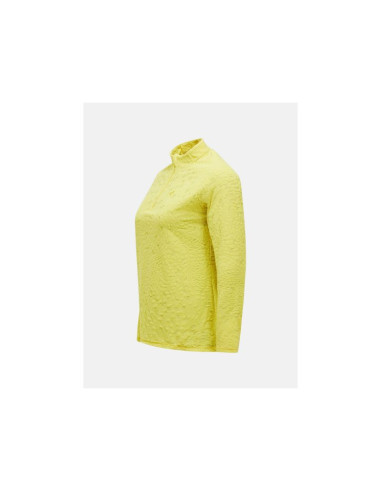 Bluza damska peak performance w discover midlayer kolor żółty