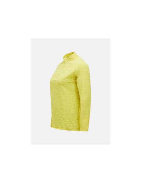 Bluza damska peak performance w discover midlayer kolor żółty