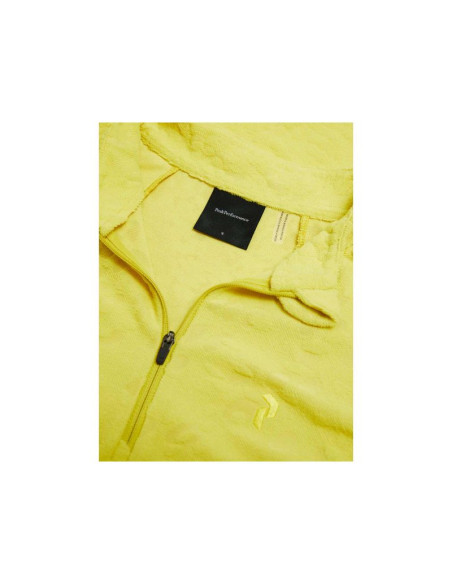 Bluza damska peak performance w discover midlayer kolor żółty