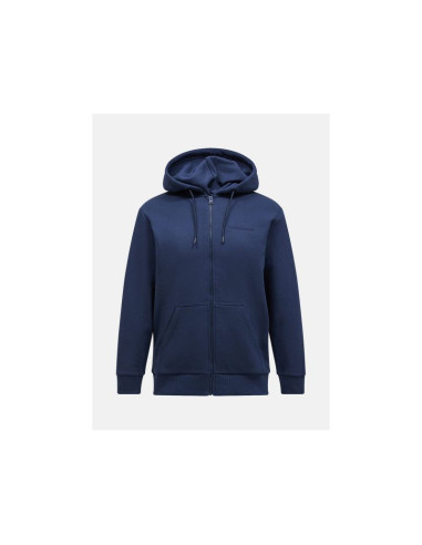 Bluza męska peak performance m original small logo zip kolor granatowy