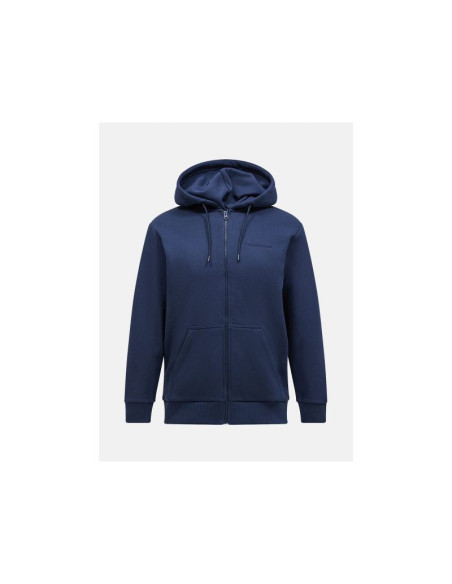 Bluza męska peak performance m original small logo zip kolor granatowy