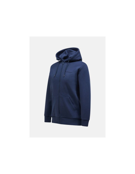 Bluza męska peak performance m original small logo zip kolor granatowy