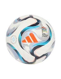Piłka nożna adidas uefa nations league 26/27 pro biało-niebiesko-pomarańczowa ke7539