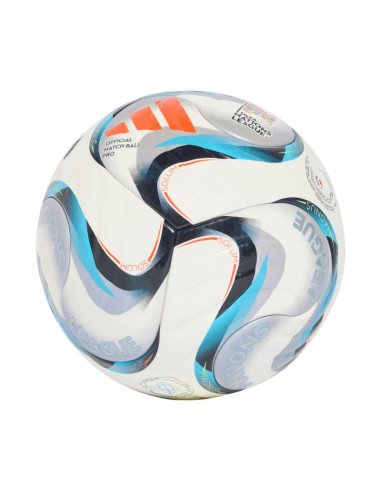 Piłka nożna adidas uefa nations league 26/27 pro biało-niebiesko-pomarańczowa ke7539