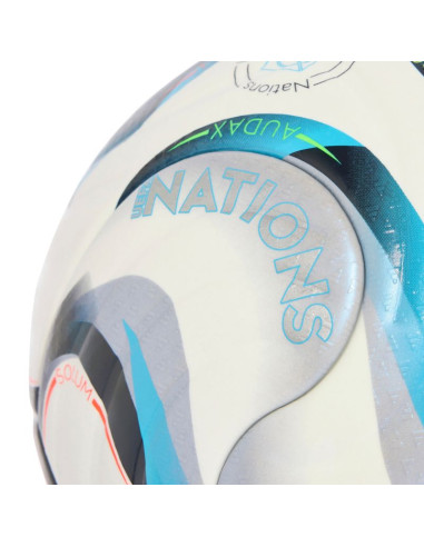 Piłka nożna adidas uefa nations league 26/27 pro biało-niebiesko-pomarańczowa ke7539