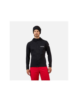 Bluza męska męska rossignol blackside mix fzh fleece czarna