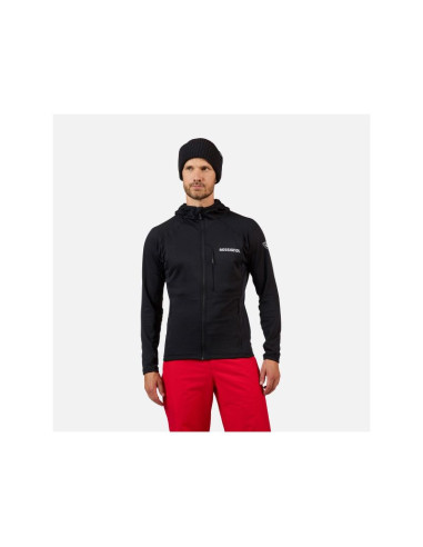 Bluza męska męska rossignol blackside mix fzh fleece czarna