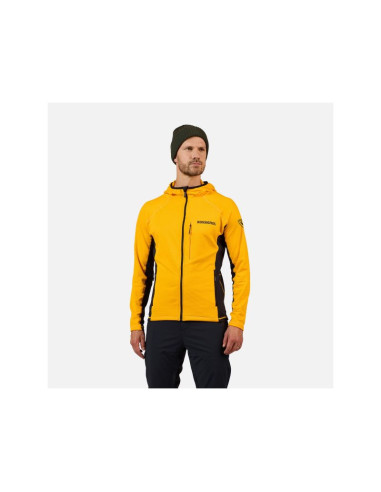 Bluza męska rossignol blackside mix fzh fleece żółta