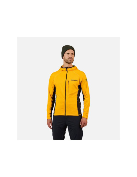 Bluza męska rossignol blackside mix fzh fleece żółta