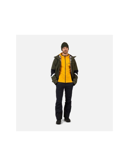 Bluza męska rossignol blackside mix fzh fleece żółta