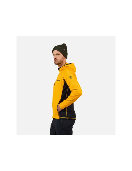 Bluza męska rossignol blackside mix fzh fleece żółta