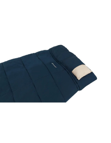 Outwell contour lux xl dorosły śpiwór prostokątny poliester niebieski