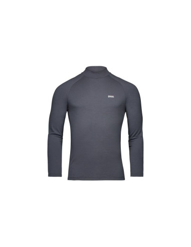 Koszulka rowerowa poc m's layer merino mock neck jersey szara
