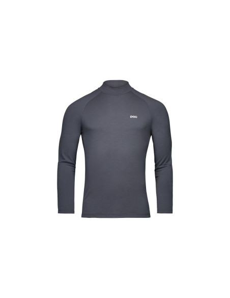Koszulka rowerowa poc m's layer merino mock neck jersey szara