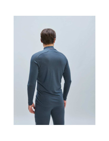 Koszulka rowerowa poc m's layer merino mock neck jersey szara