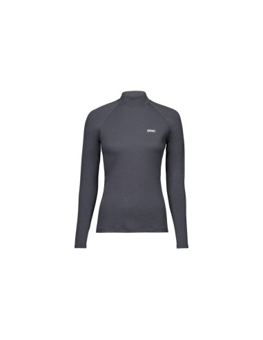 Koszulka rowerowa poc w's layer merino mock neck jersey szara