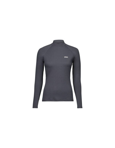 Koszulka rowerowa poc w's layer merino mock neck jersey szara