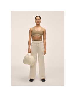 Spodnie damskie casall peachy straight leg jogger kolor biały