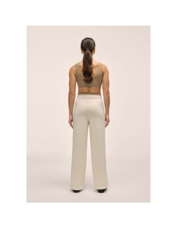 Spodnie damskie casall peachy straight leg jogger kolor biały 2