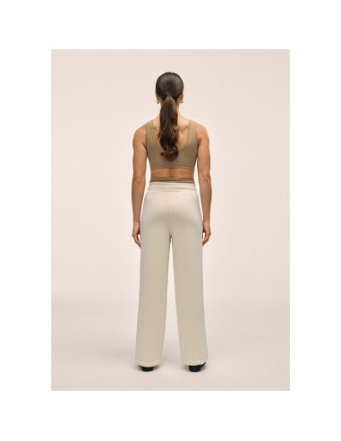 Spodnie damskie casall peachy straight leg jogger kolor biały