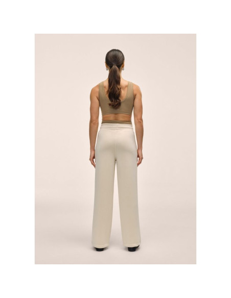 Spodnie damskie casall peachy straight leg jogger kolor biały