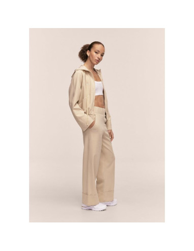 Kurtka damska casall aria zip hoodie jacket kolor beżowy