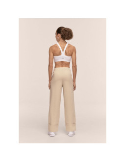 Spodnie damskie casall aria turn up straight jogger kolor beżowy 2