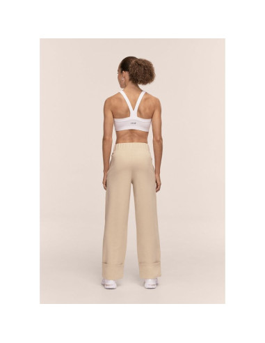 Spodnie damskie casall aria turn up straight jogger kolor beżowy