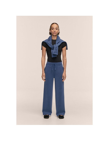 Spodnie damskie casall peachy straight leg jogger kolor granatowy
