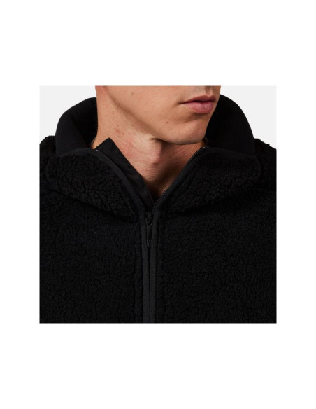 Bluza męska męska rossignol alltrack anorak fleece czarna