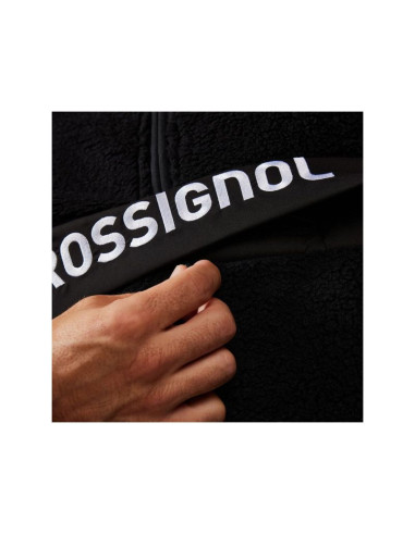 Bluza męska męska rossignol alltrack anorak fleece czarna