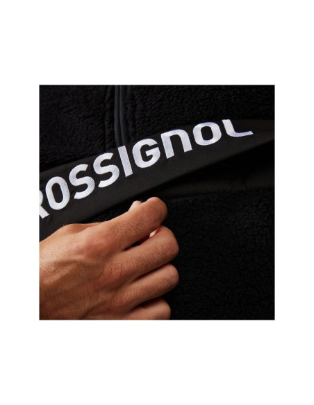 Bluza męska męska rossignol alltrack anorak fleece czarna