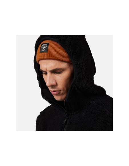 Bluza męska męska rossignol alltrack anorak fleece czarna