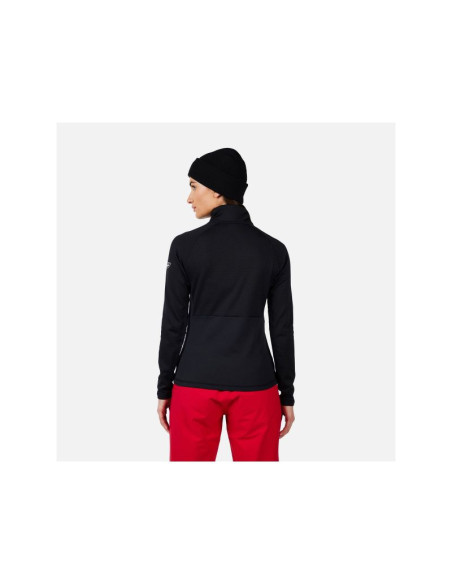 Bluza damska rossignol w blackside mix hz fleece czarna