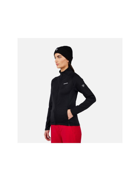 Bluza damska rossignol w blackside mix hz fleece czarna