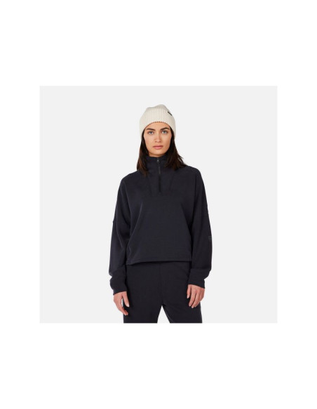 Bluza damska rossignol w chavanette hz scuba fleece czarna