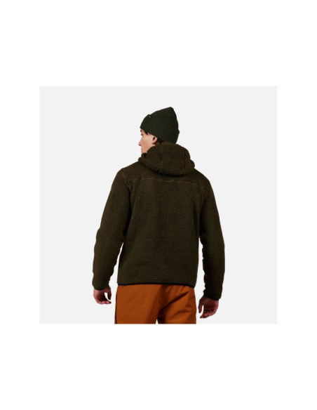 Bluza męska rossignol alltrack anorak fleece zielona