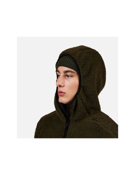 Bluza męska rossignol alltrack anorak fleece zielona